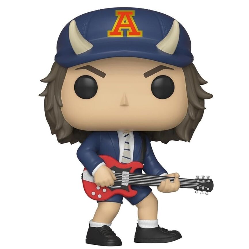 Figura Funko POP! de Angus Young de AC/DC con guitarra y variante Chase - 5