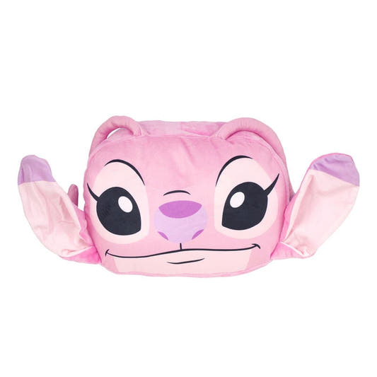 Cojín calienta manos rosa con rostro de Angel Stitch Disney