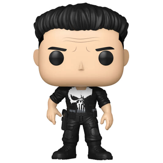 Figura Funko POP! de Punisher con uniforme negro y emblema de calavera