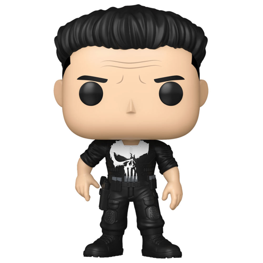 Figura Funko POP! de Punisher con uniforme negro y emblema de calavera