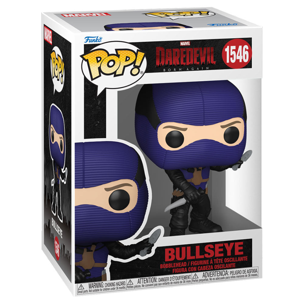 Figura Funko POP de Bullseye con traje morado y negro - 2