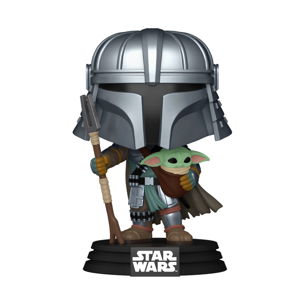 Figura Funko POP! Mandalorian con Grogu Star Wars Impressions - 2