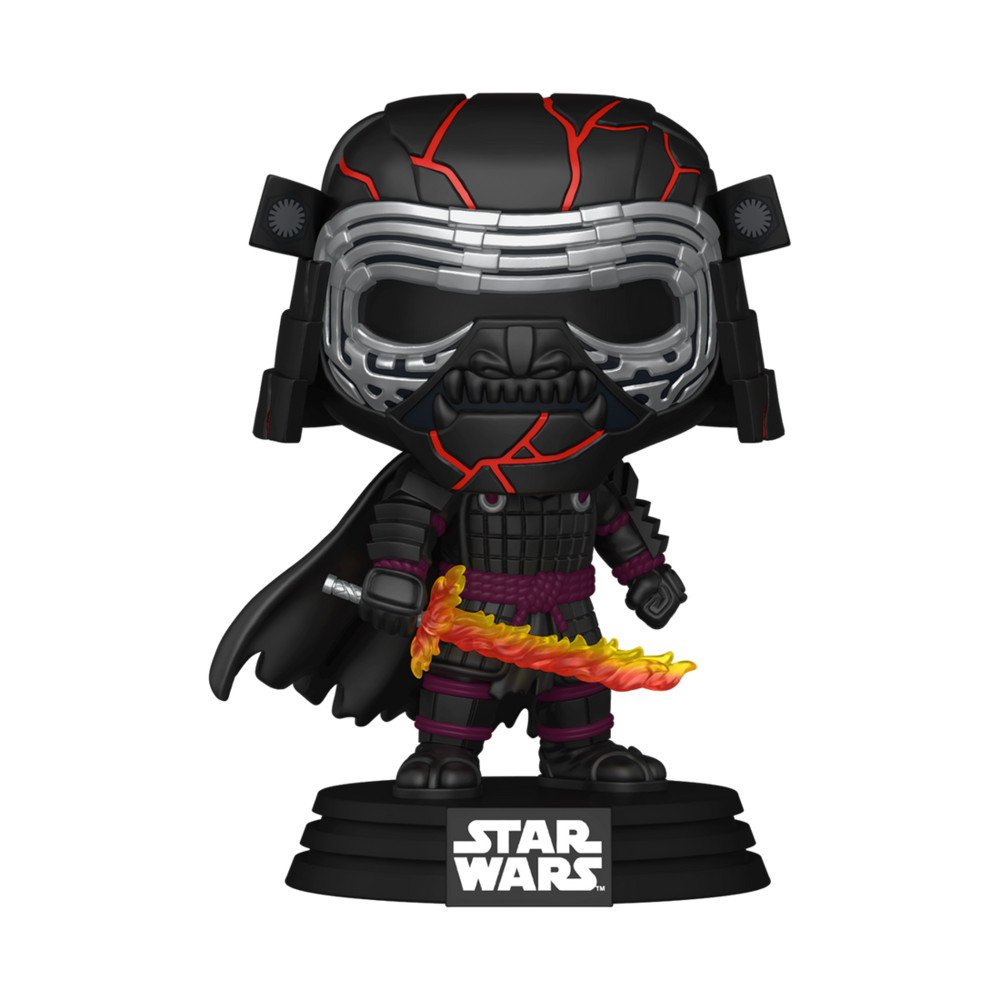 Figura Funko POP! exclusiva de Kylo Ren con armadura negra y líneas rojas - 2