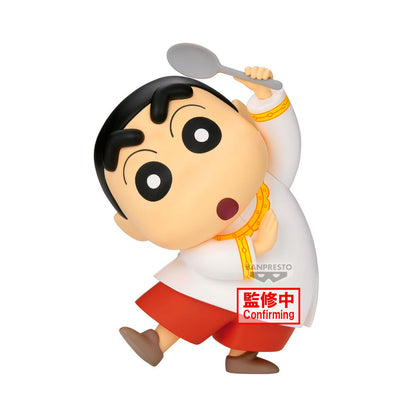 Figura de Shinnosuke de Crayon Shinchan con cuchara levantada