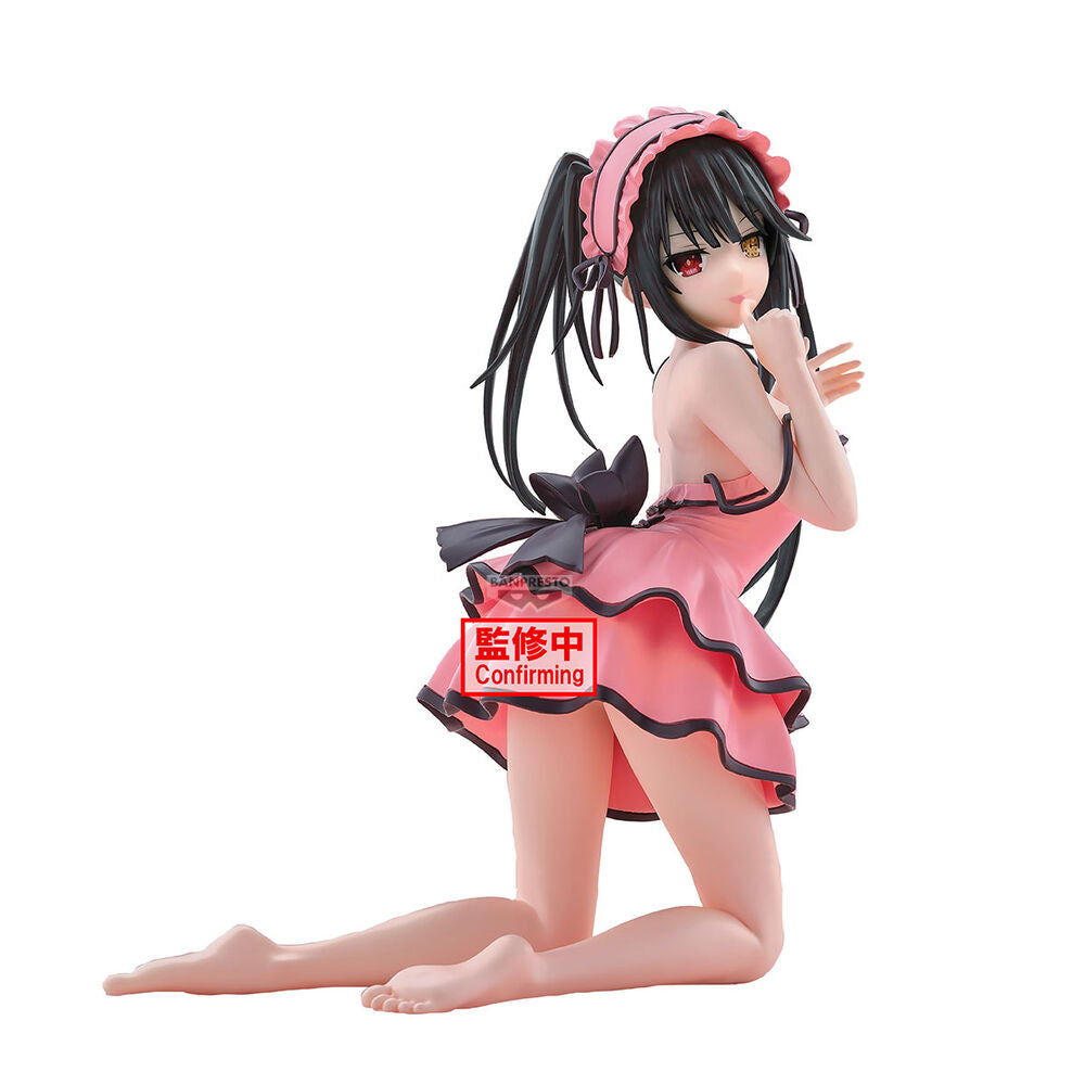 Figura de Kurumi Tokisaki de Date a Live con vestido rosa