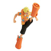 Figura de Sanji de One Piece en pose dinámica con camisa naranja floral