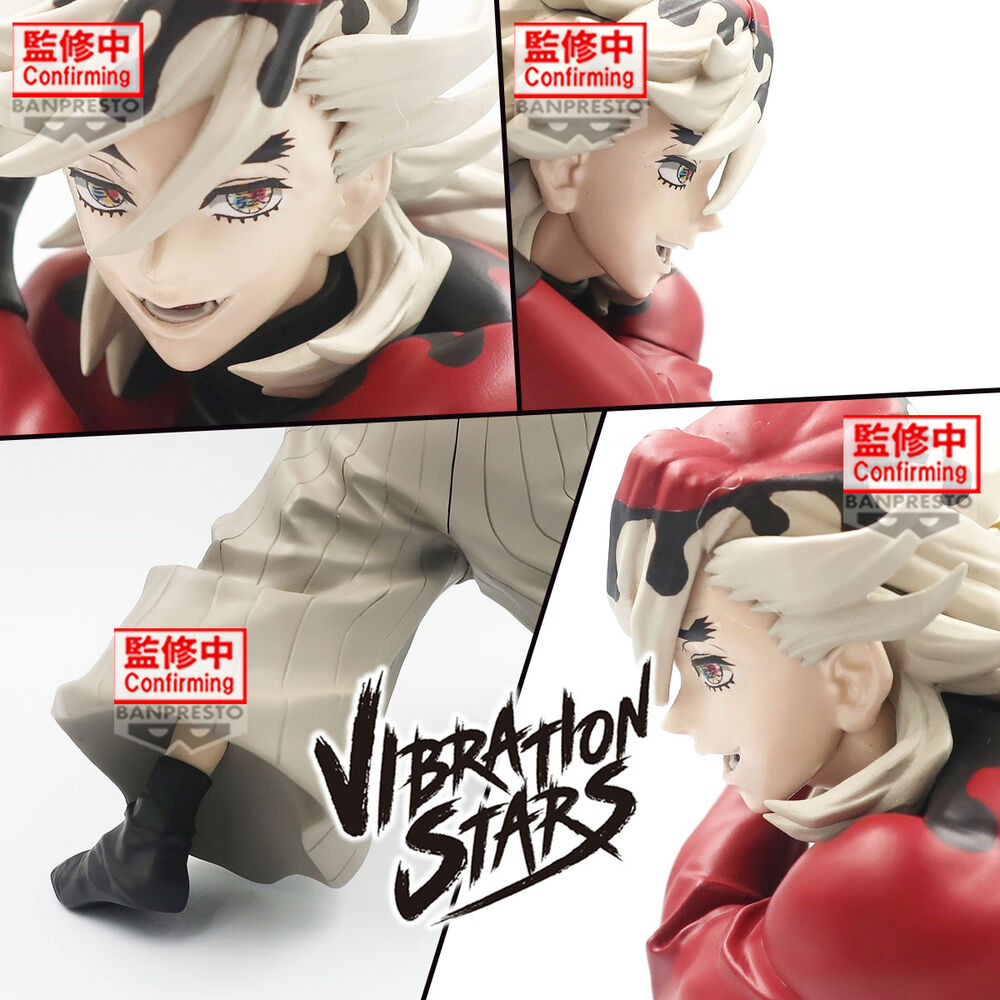 Figura de Doma Vibration Stars de Demon Slayer con dos abanicos dorados - 2