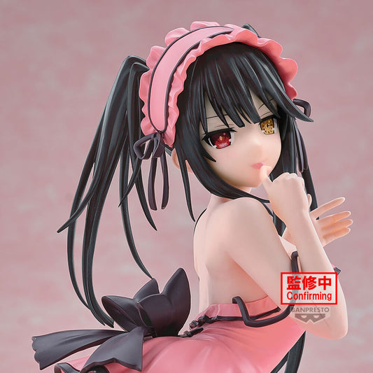 Figura de Kurumi Tokisaki de Date a Live con vestido rosa - 5