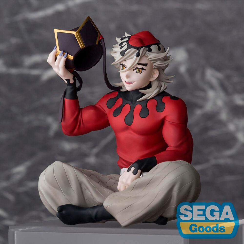 Figura de Douma de Demon Slayer sentado con atuendo rojo y negro - 2