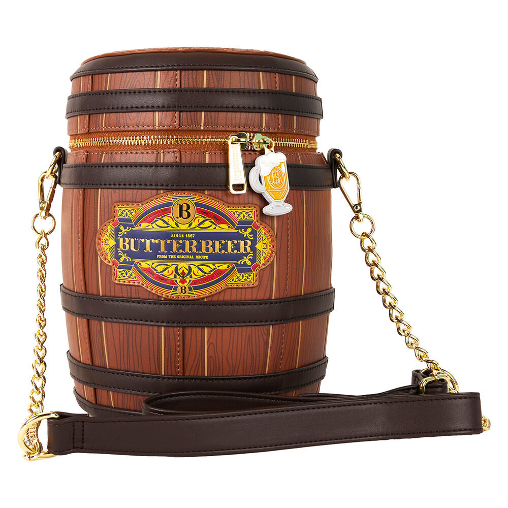 Bolso bandolera Butterbeer de Harry Potter Loungefly con diseño de barril