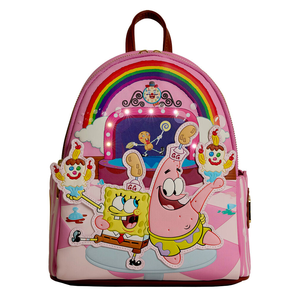 Mochila rosa Loungefly de Bob Esponja y Patricio Goofy Goobers