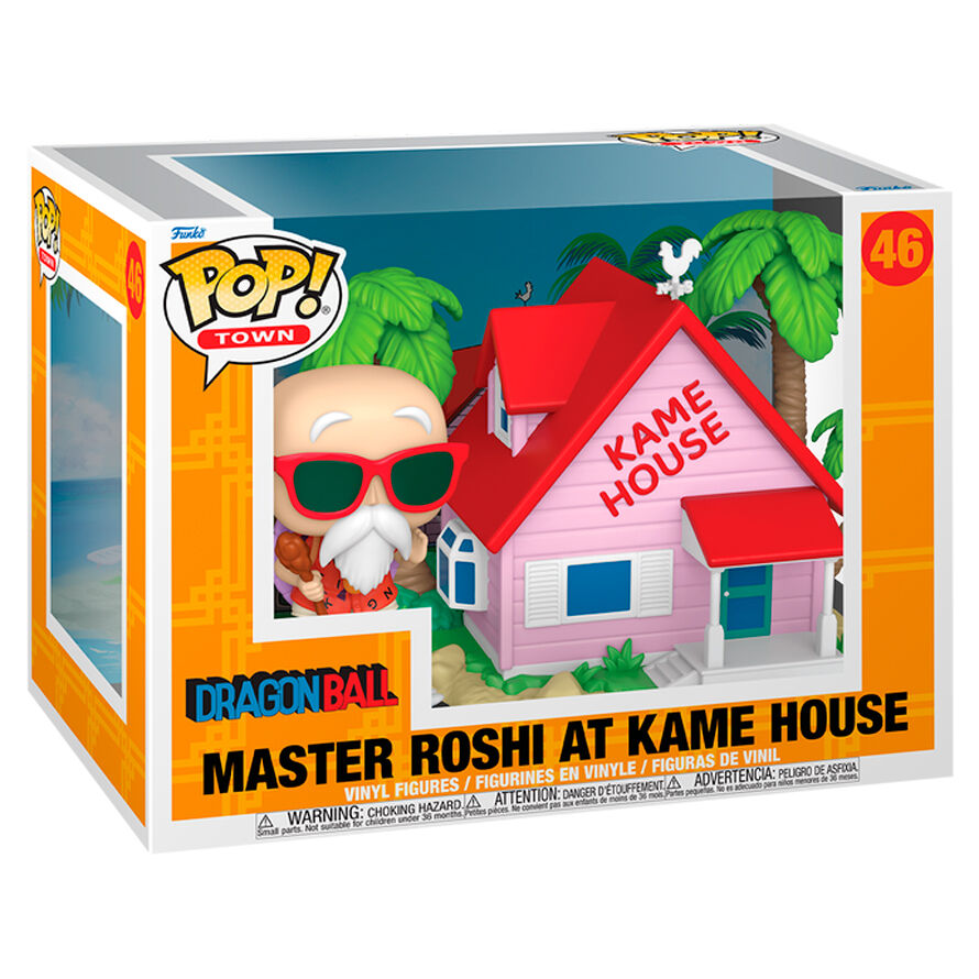 Figura Funko POP Town de Master Roshi junto a Kame House - 2