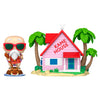 Figura Funko POP Town de Master Roshi junto a Kame House