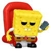 Figura Funko POP! Premium de Bob Esponja sentado en un sillón rojo con un mando