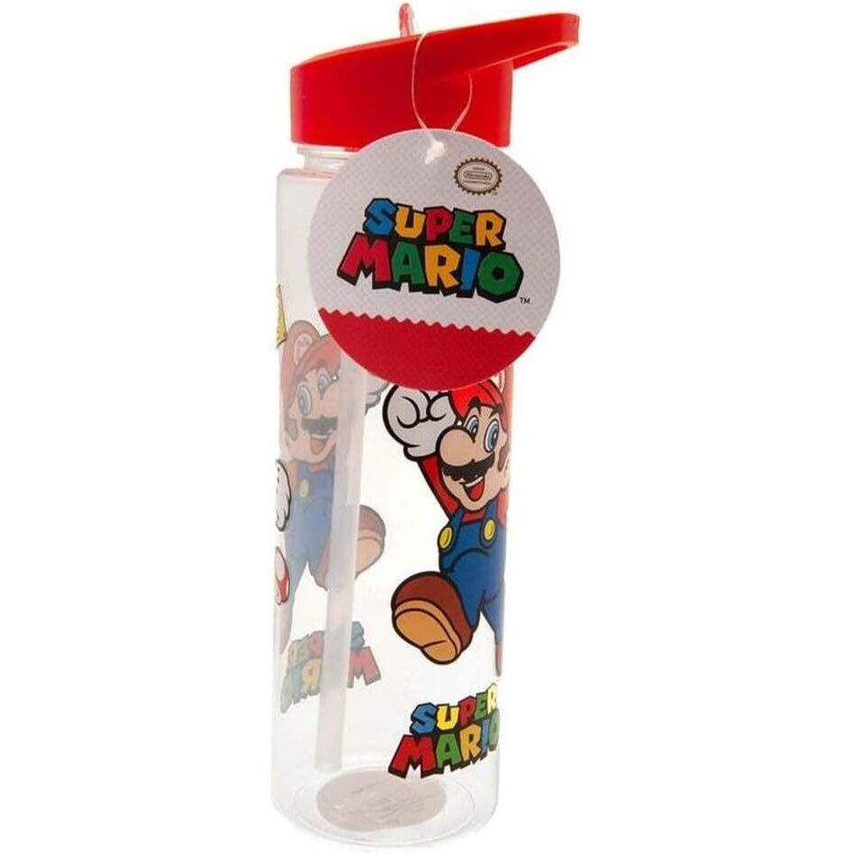 Cantimplora Super Mario Bros de 540 ml con Mario y tapón rojo - 2