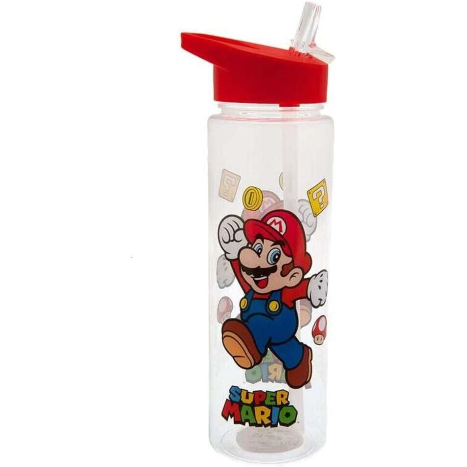 Cantimplora Super Mario Bros de 540 ml con Mario y tapón rojo - 3