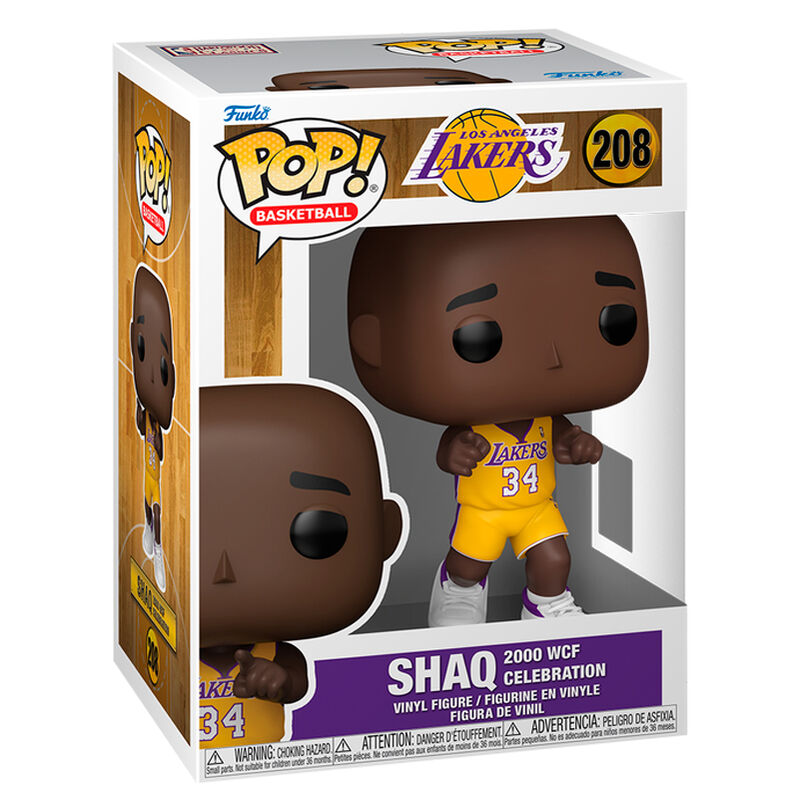 Figura Funko POP de Shaq con uniforme amarillo de Los Angeles Lakers - 2