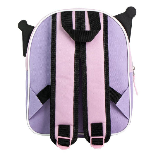 Mochila 3D morada de Kuromi Hello Kitty - 2