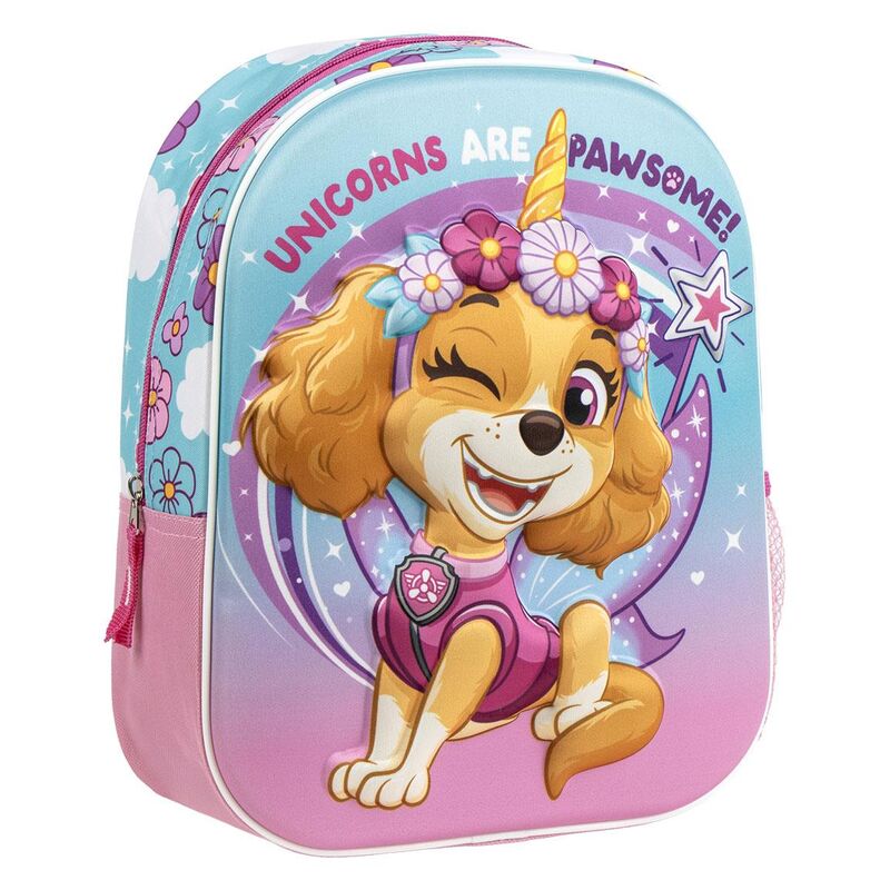 Mochila 3D de Skye de Paw Patrol en rosa y turquesa