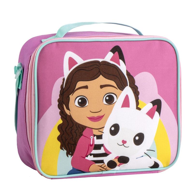 Bolsa térmica de merienda de La Casa de Muñecas de Gabby con Gabby y su gato