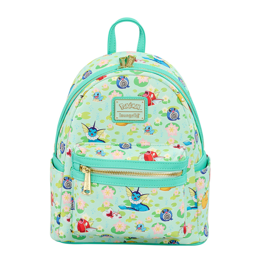 Mochila Loungefly Pokémon Water Type verde menta