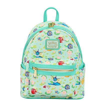 Mochila Loungefly Pokémon Water Type verde menta
