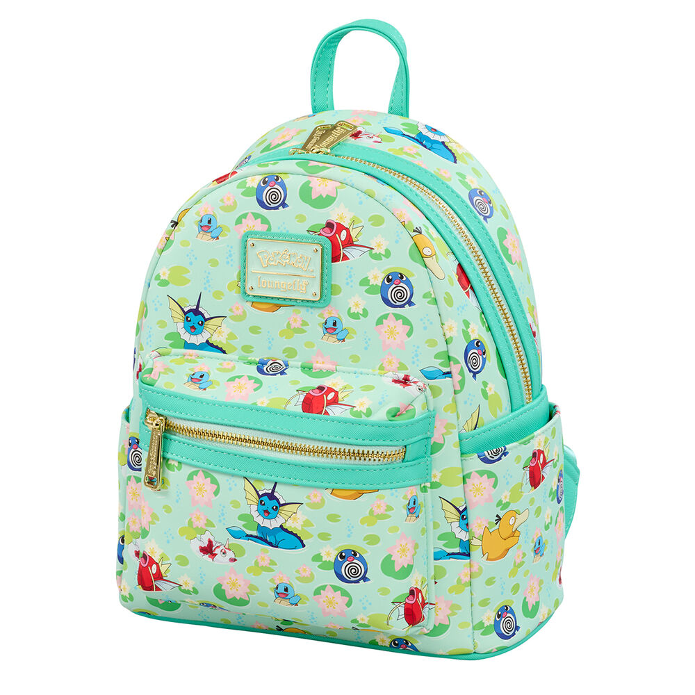 Mochila Loungefly Pokémon Water Type verde menta - 3