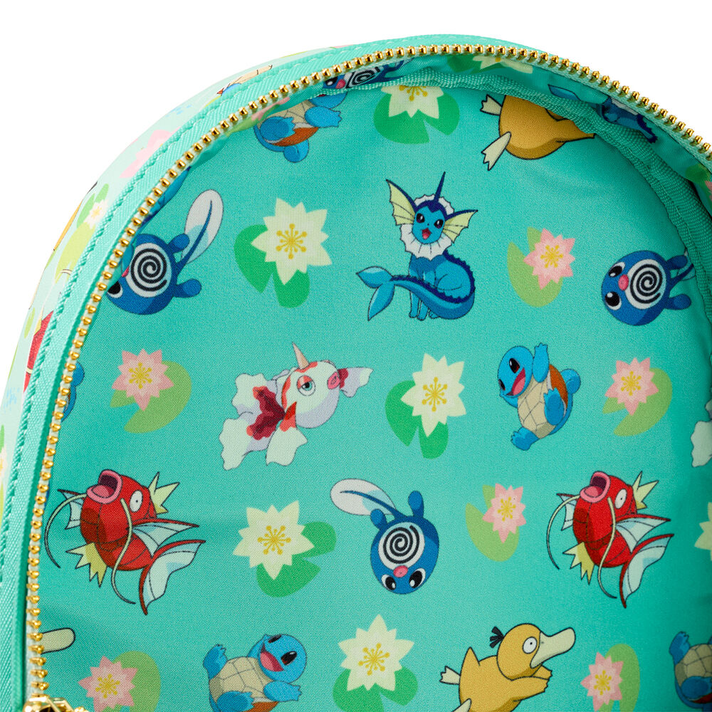 Mochila Loungefly Pokémon Water Type verde menta - 4