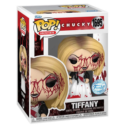Figura Funko POP! de Tiffany, La Novia de Chucky, con vestido blanco y rostro ensangrentado - 2