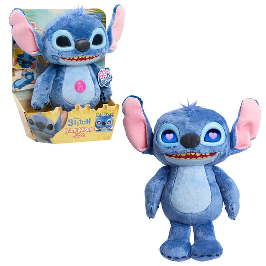 Peluche interactivo de Stitch Disney azul con ojos LED - 2