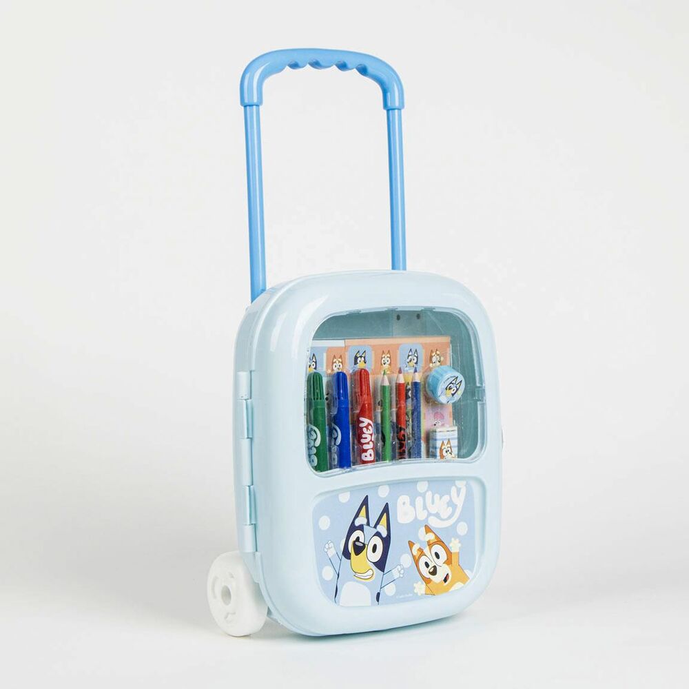 Trolley de papelería Bluey CERDÁ con lápices y rotuladores - 2