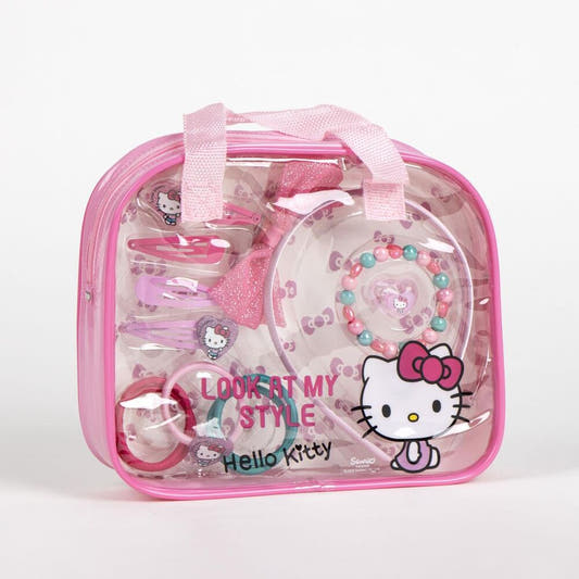 Blister rosa de accesorios de belleza Hello Kitty CERDÁ