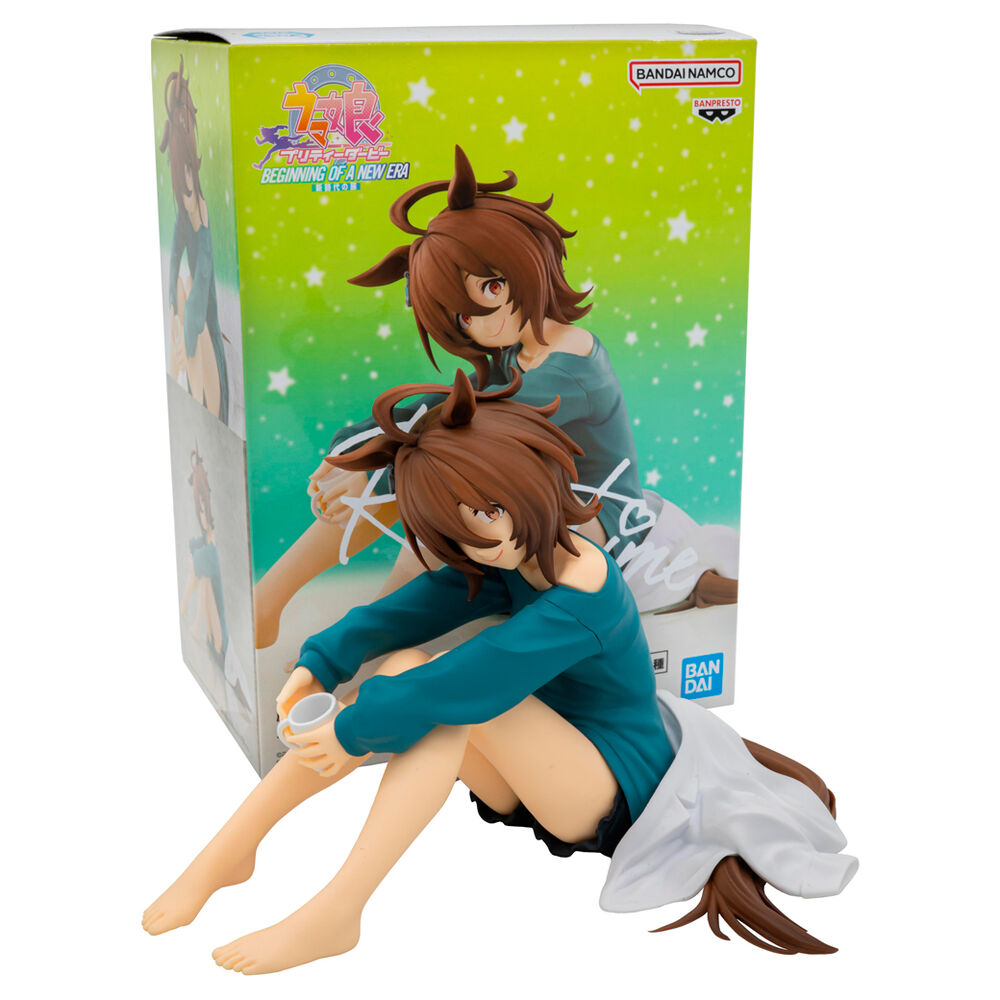 Figura de Agnes Tachyon Relax Time sentada con una taza blanca - 3