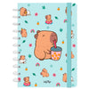 Cuaderno A4 Lovely Story con diseño de capibara y bubble tea