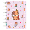 Cuaderno A5 Majesty Capibara de Lovely Story con portada rosa