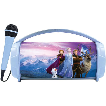 Altavoz karaoke infantil Frozen Disney con micrófono y asa