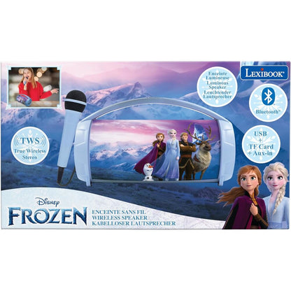 Altavoz karaoke infantil Frozen Disney con micrófono y asa - 4