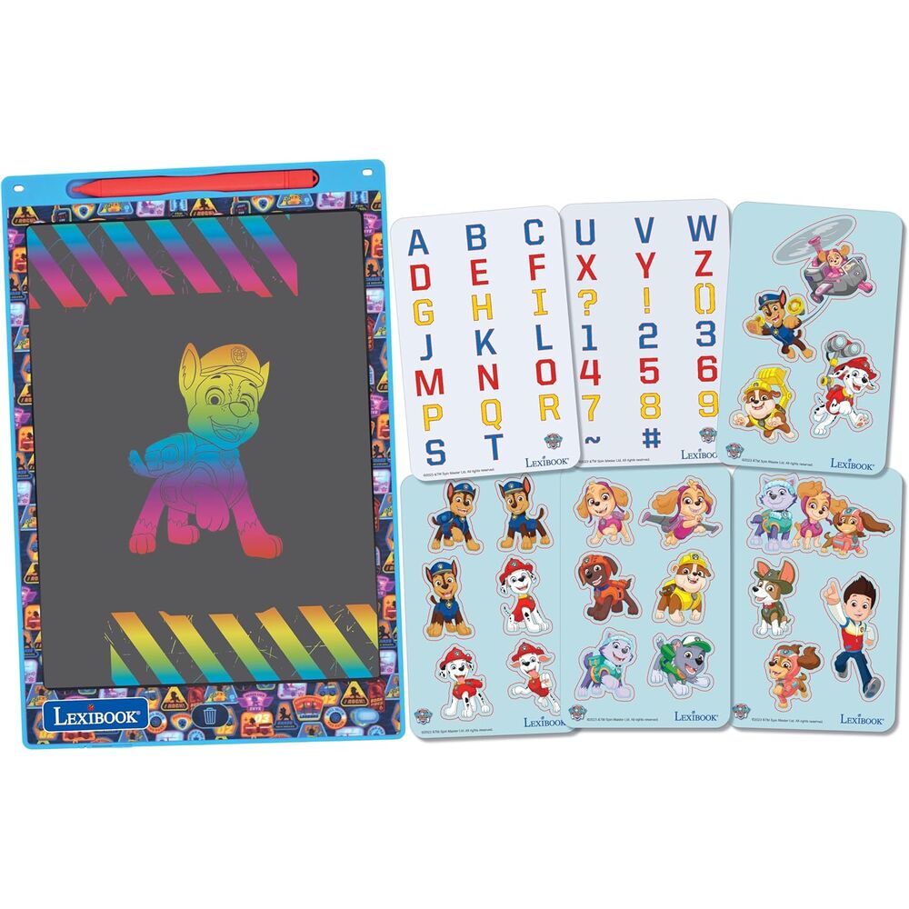 Pizarra electrónica Lexibook Paw Patrol con stylus y plantillas - 4