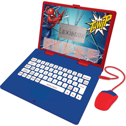 Ordenador portátil educativo Spider-Man Marvel Lexibook con ratón