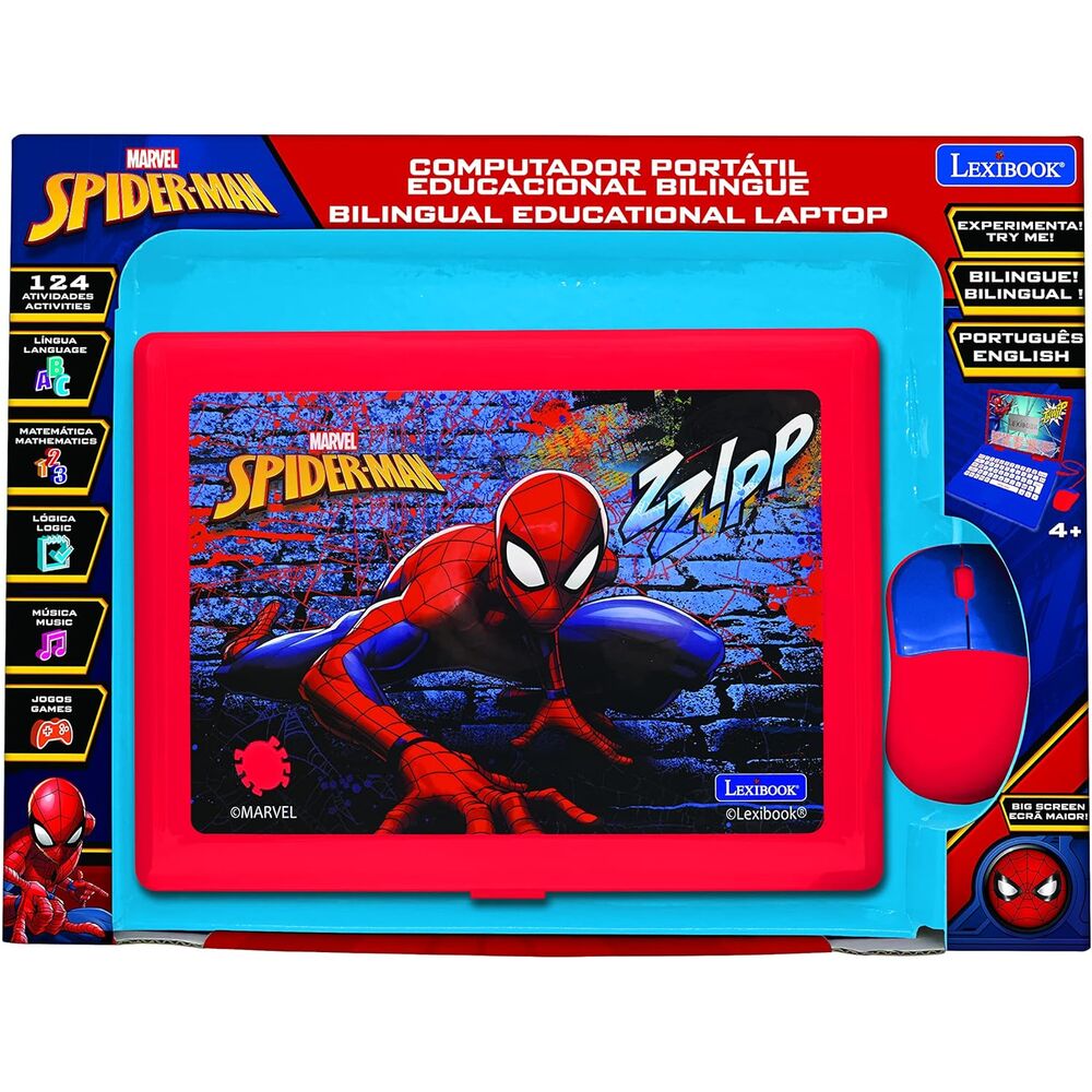 Ordenador portátil educativo Spider-Man Marvel Lexibook con ratón - 3