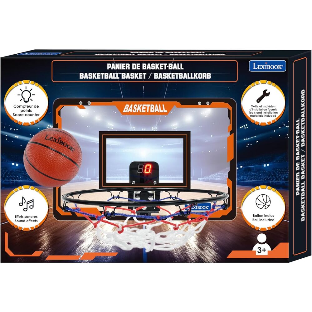 Canasta de baloncesto infantil LEXIBOOK con marcador y red - 2