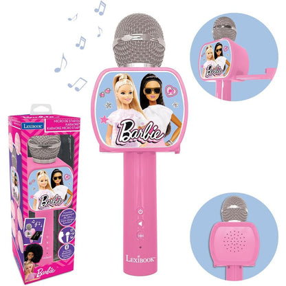 Micrófono de karaoke Barbie rosa LEXIBOOK - 3