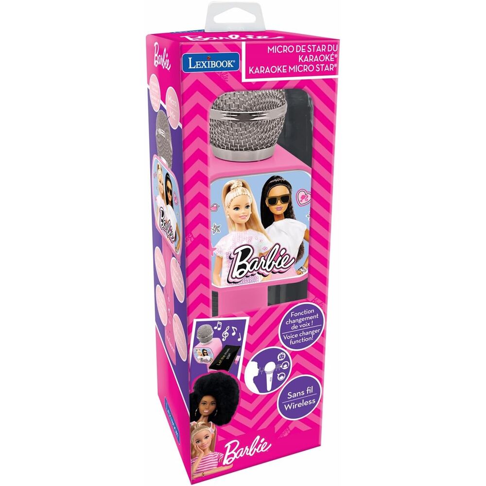 Micrófono de karaoke Barbie rosa LEXIBOOK - 4