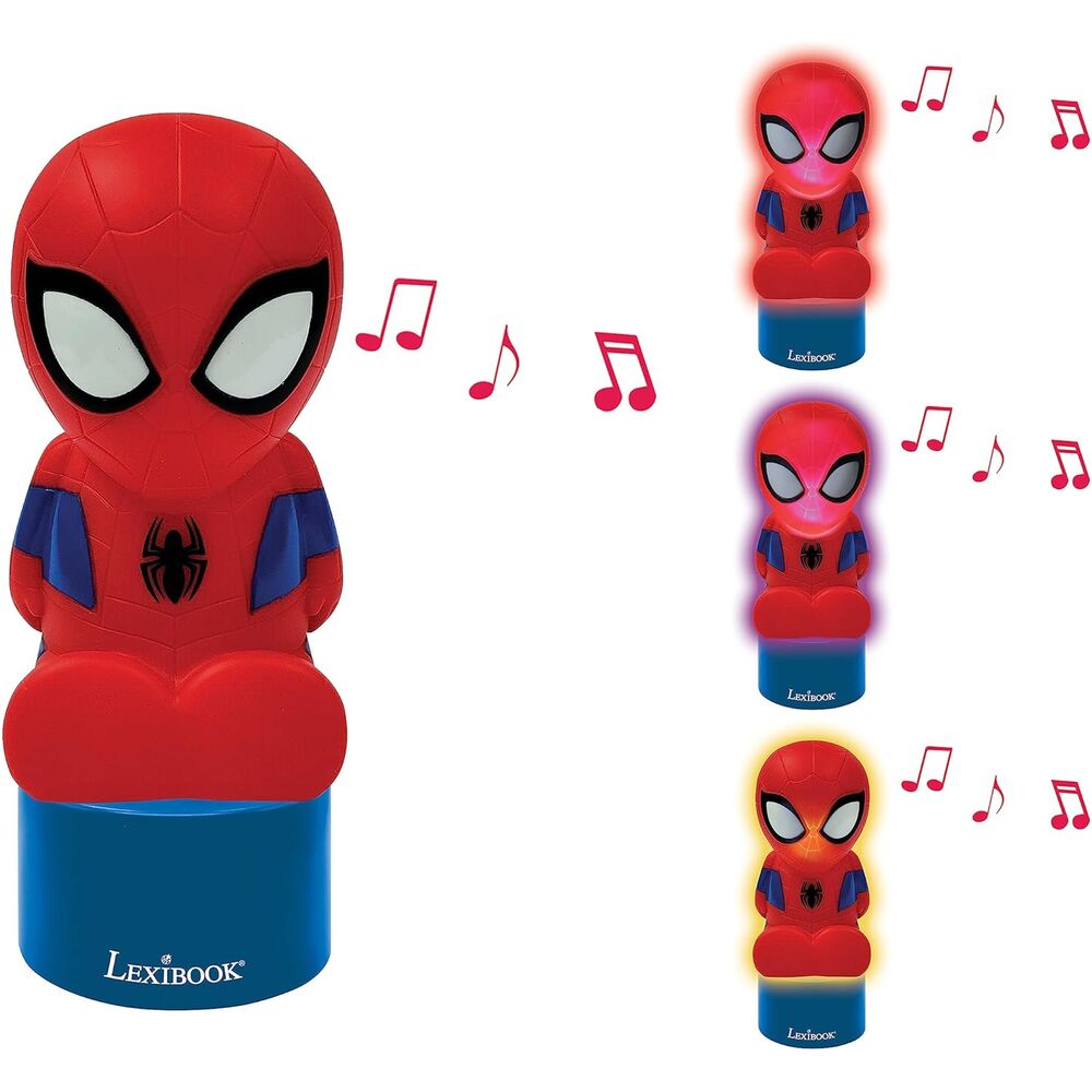 Altavoz con luz nocturna de Spider-Man Marvel Lexibook - 4