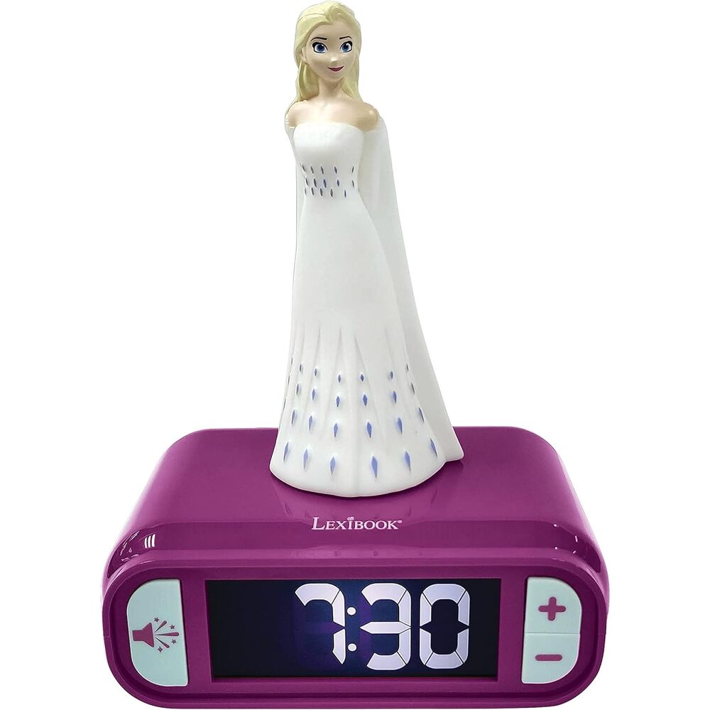 Despertador digital Lexibook de Elsa Frozen con luz nocturna 3D