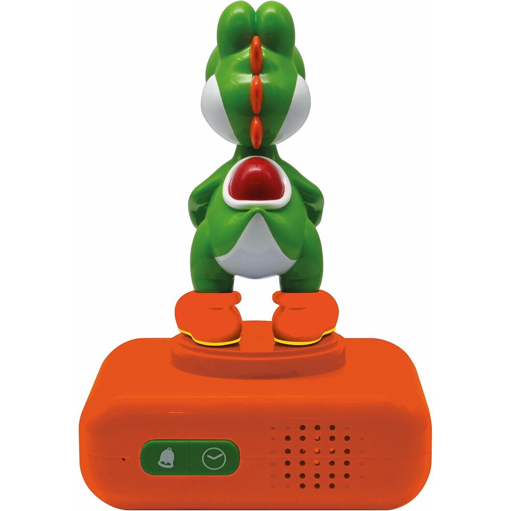Despertador digital de Yoshi Super Mario Bros con base naranja - 2