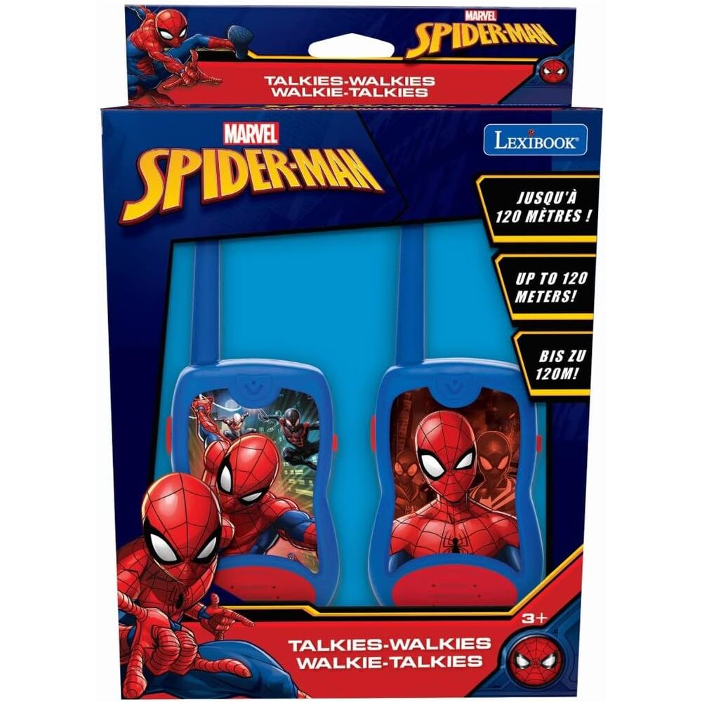 Pareja de walkie-talkies Spider-Man Marvel azules y rojos - 2