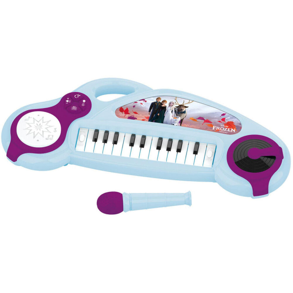 Teclado electrónico infantil Frozen Disney con micrófono