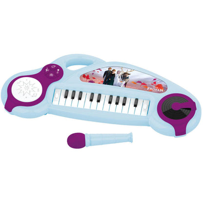 Teclado electrónico infantil Frozen Disney con micrófono