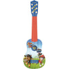 Guitarra infantil Paw Patrol azul y roja con seis cuerdas
